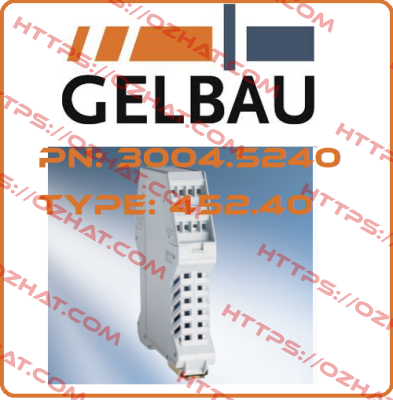 P/N: 3004.5240 Type: 452.40 Gelbau