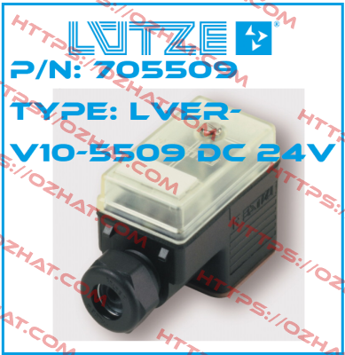 P/N: 705509 Type: LVER-V10-5509 DC 24V (pack x10) Luetze