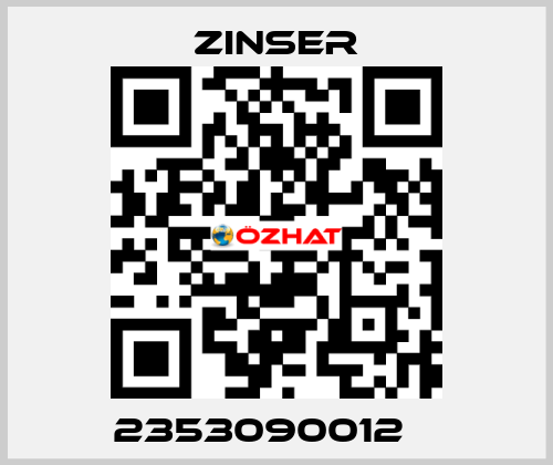 2353090012    Zinser