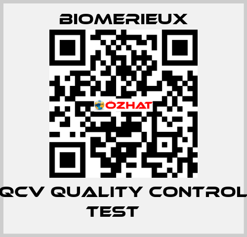 QCV quality control test     Biomerieux