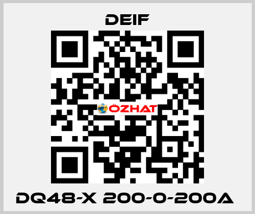 DQ48-X 200-0-200A  Deif