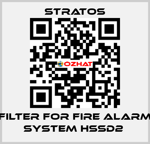 FILTER FOR FIRE ALARM SYSTEM HSSD2  Stratos