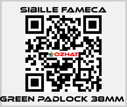 GREEN PADLOCK 38MM  Sibille Fameca