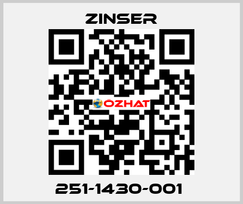 251-1430-001  Zinser