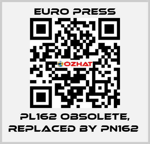 PL162 obsolete, replaced by PN162  Euro Press