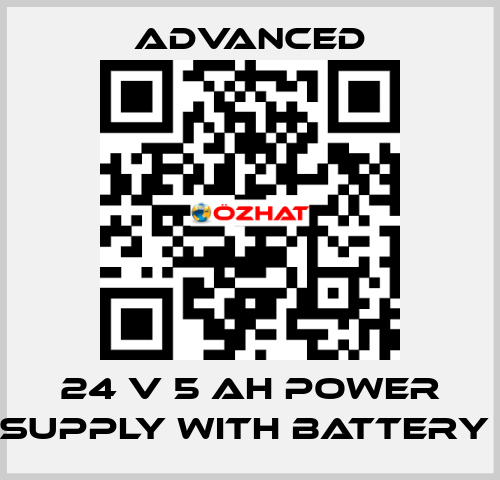 24 V 5 Ah Power Supply with Battery  Advanced