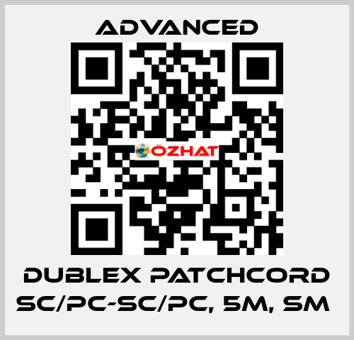 Dublex Patchcord SC/PC-SC/PC, 5m, SM  Advanced