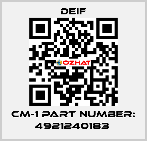 CM-1 part number: 4921240183  Deif