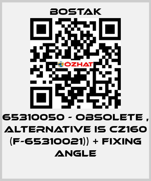 65310050 - obsolete , alternative is CZ160 (F-65310021)) + fixing angle Bostak