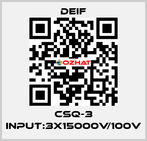 CSQ-3 Input:3x15000V/100V Deif