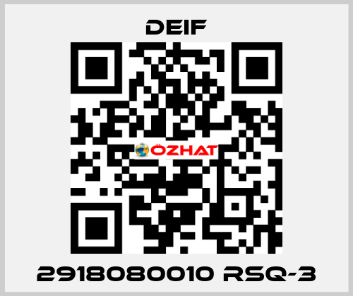 2918080010 RSQ-3 Deif