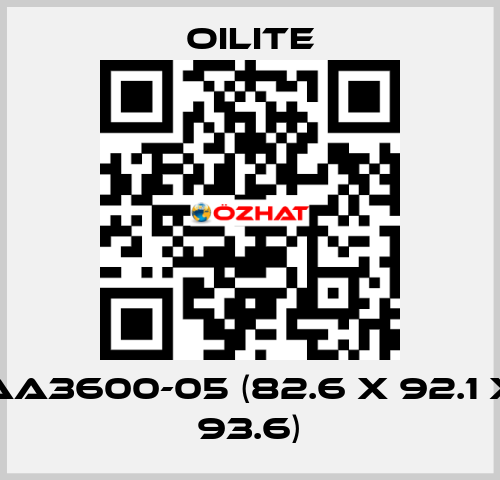 AA3600-05 (82.6 x 92.1 x 93.6) Oilite