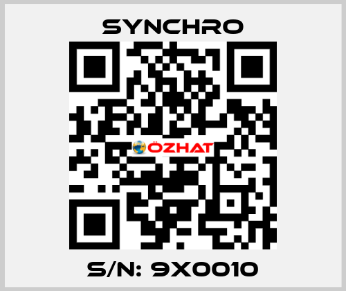 S/N: 9X0010 SYNCHRO