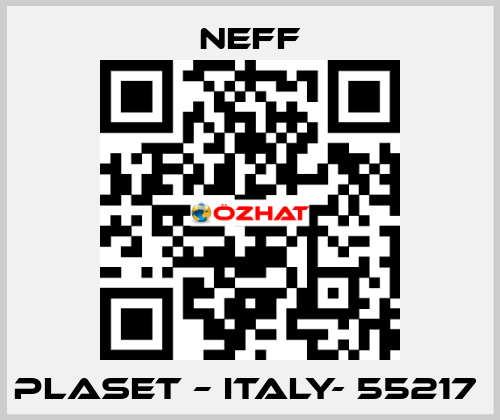 PLASET – ITALY- 55217  Neff