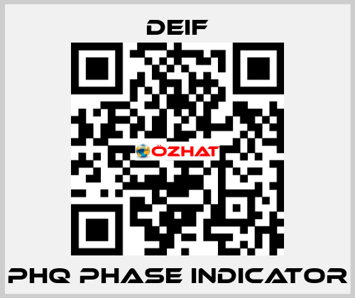 PHQ Phase Indicator Deif