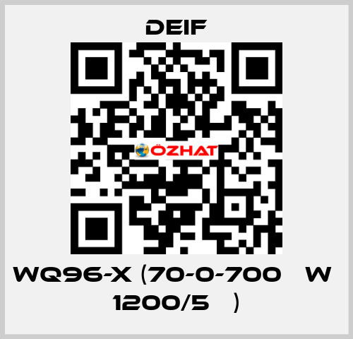 WQ96-x (70-0-700 кW  1200/5А ) Deif