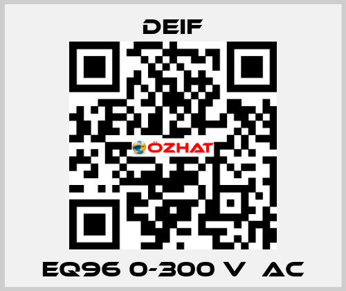 EQ96 0-300 V  AC Deif