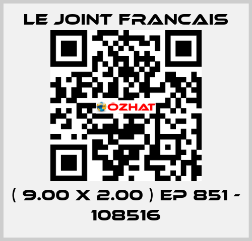 ( 9.00 X 2.00 ) EP 851 - 108516 LE JOINT FRANCAIS