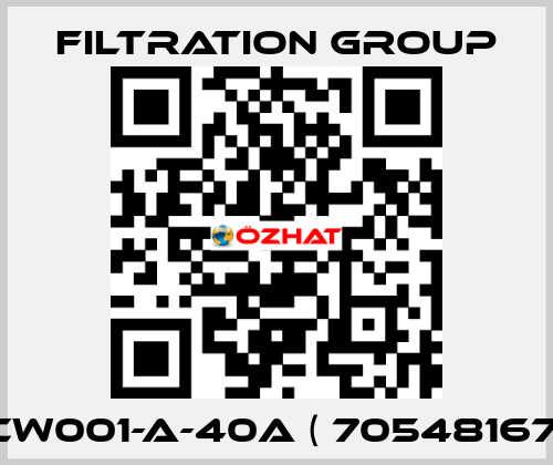 CW001-A-40A ( 70548167) Filtration Group