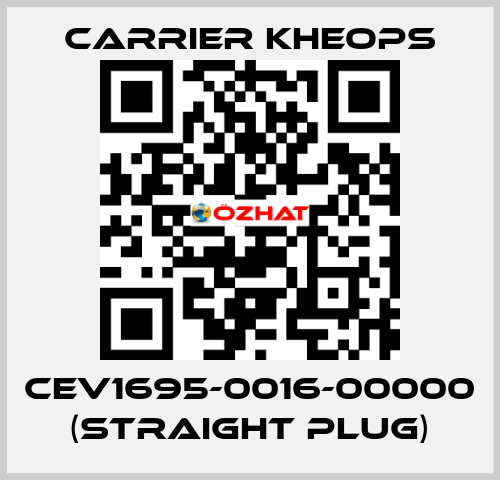 CEV1695-0016-00000 (straight plug) Carrier Kheops