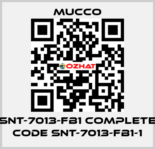 SNT-7013-FB1 complete code SNT-7013-FB1-1 mucco