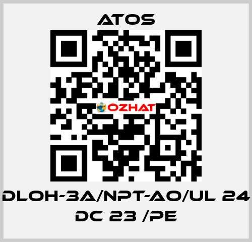 DLOH-3A/NPT-AO/UL 24 DC 23 /PE Atos