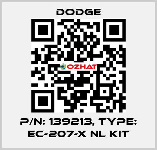 p/n: 139213, Type: EC-207-X NL KIT Dodge