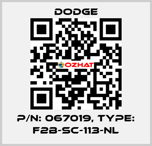 p/n: 067019, Type: F2B-SC-113-NL Dodge