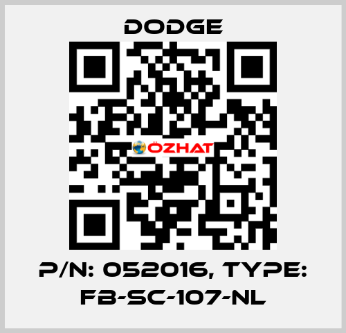 p/n: 052016, Type: FB-SC-107-NL Dodge