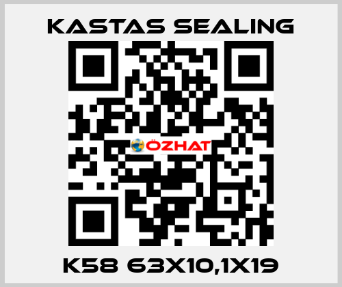 K58 63X10,1X19 Kastas Sealing