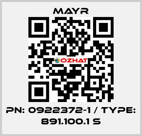 PN: 0922372-1 / Type: 891.100.1 S Mayr