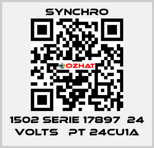 1502 SERIE 17897  24 VOLTS   PT 24CU1A SYNCHRO