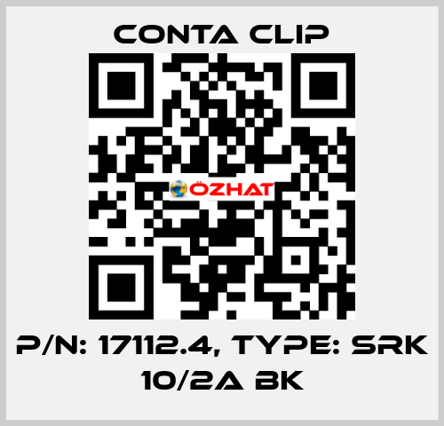 P/N: 17112.4, Type: SRK 10/2A BK Conta Clip