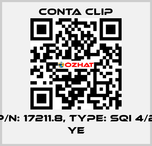 P/N: 17211.8, Type: SQI 4/2 YE Conta Clip