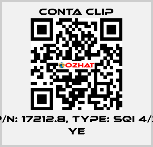 P/N: 17212.8, Type: SQI 4/3 YE Conta Clip