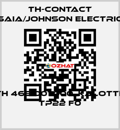 TH 465 001 000, Kalotte TP22 F0 TH-Contact (Saia/Johnson Electric)