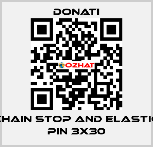 Chain stop and elastic pin 3x30 Donati