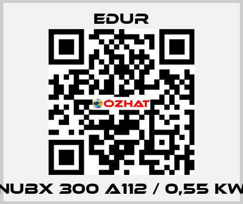 NUBX 300 A112 / 0,55 KW Edur