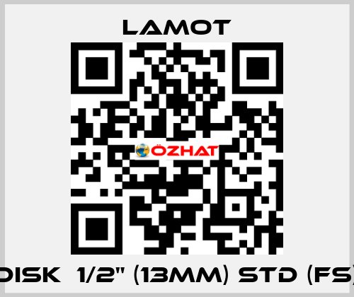 Disk  1/2" (13MM) STD (FS) Lamot