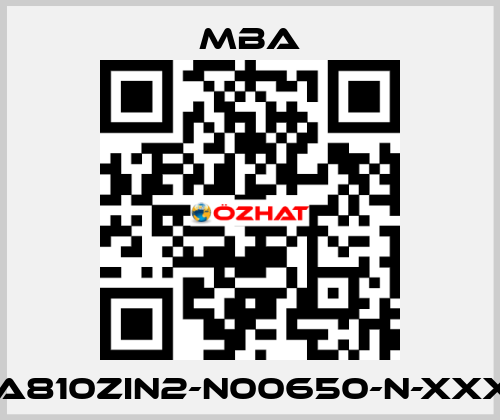 MBA810ZIN2-N00650-N-XXXXX MBA