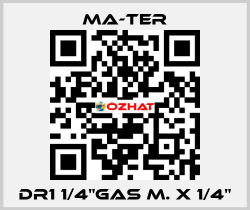 DR1 1/4"gas M. x 1/4" MA-TER