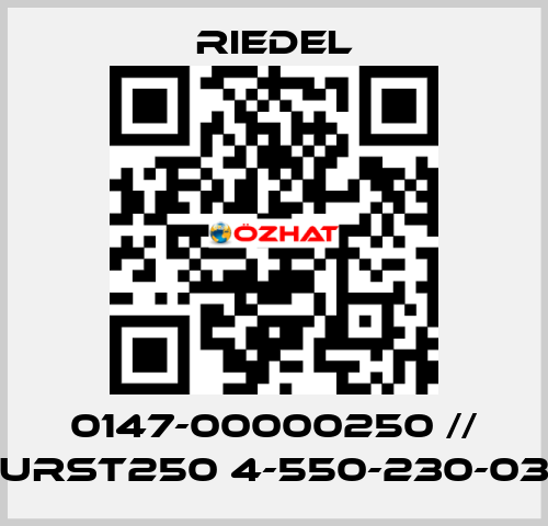 0147-00000250 // URST250 4-550-230-03 Riedel