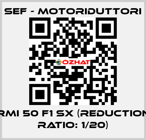 RMI 50 F1 SX (reduction ratio: 1/20) SEF - MOTORIDUTTORI