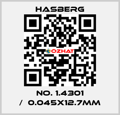 No. 1.4301 /	0.045x12.7mm Hasberg