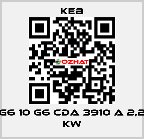 G6 10 G6 CDA 3910 A 2,2 KW KEB