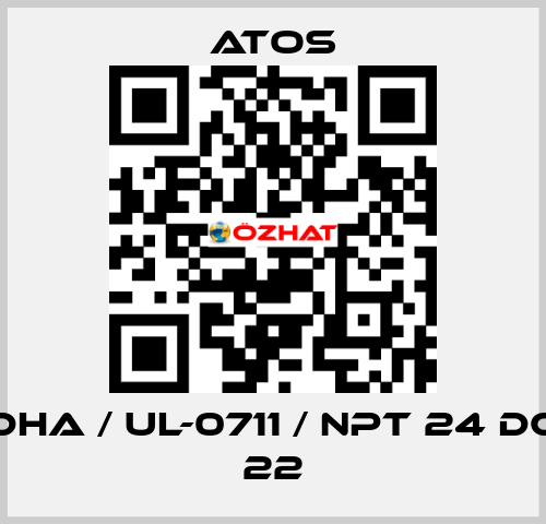 DHA / Ul-0711 / NPT 24 DC 22 Atos