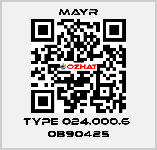 Type 024.000.6  0890425 Mayr