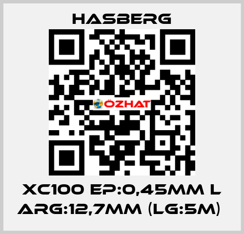 XC100 EP:0,45MM L ARG:12,7MM (LG:5M)  Hasberg