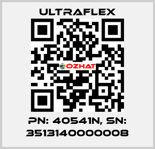 pn: 40541N, sn: 3513140000008 Ultraflex