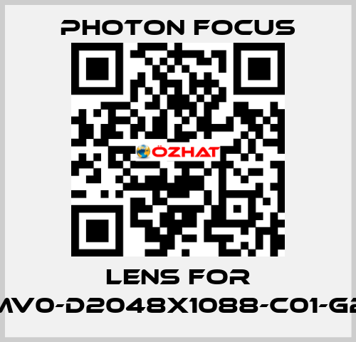 lens for MV0-D2048X1088-C01-G2 PHOTON FOCUS